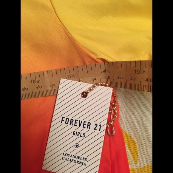 ✨🍍NWT Vibrant Multi coloured Girls Jacket by Forever 21. Size 12 - Picture 5 of 8